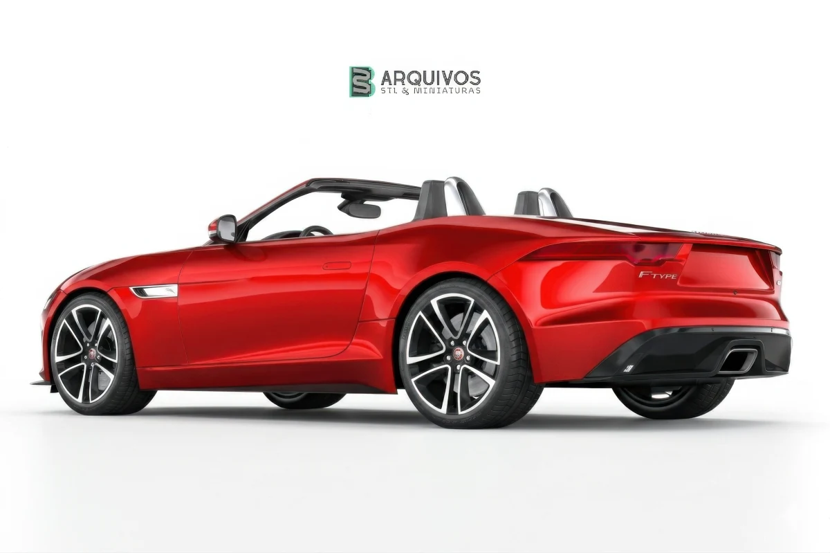 Modelo 3D STL - Jaguar F-Type R Dynamic Convertible 2021 — foto 7